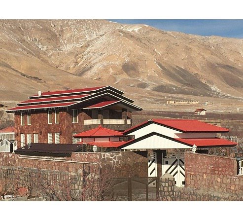 اجرای سقف شیروانی ورق طرح سفال